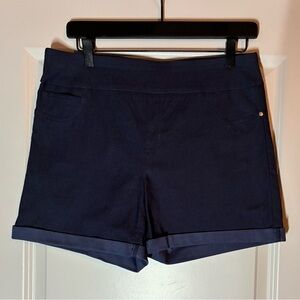 Counterparts | Navy Stretch Pull-On Cuffed Shorts Size 8P